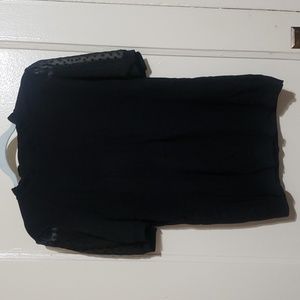 Adrianna Papell Short Puff Sleeve Sweater Top (M)